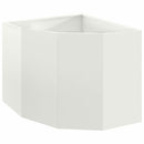 Hjørne Plantekasse Hvid 60 x 60 x 50 cm Stål