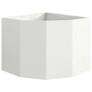 Hjørne Plantekasse Hvid 60 x 60 x 50 cm Stål