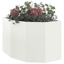 Hjørne Plantekasse Hvid 60 x 60 x 50 cm Stål