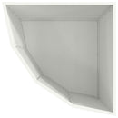 Hjørne Plantekasse Hvid 60 x 60 x 50 cm Stål