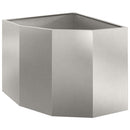 Hjørne Plantekasse Sølv 60 x 60 x 50 cm Rustfrit stål