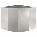 Hjørne Plantekasse Sølv 60 x 60 x 50 cm Rustfrit stål