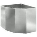 Hjørne Plantekasse Sølv 60 x 60 x 50 cm Galvaniseret stål