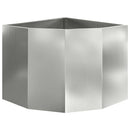Hjørne Plantekasse Sølv 60 x 60 x 50 cm Galvaniseret stål