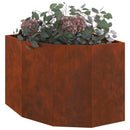 Hjørne Plantekasse Rusten 60 x 60 x 50 cm Forvitret stål