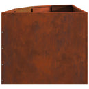 Hjørne Plantekasse Rusten 60 x 60 x 50 cm Forvitret stål