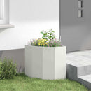 Hjørne Plantekasse Hvid 45 x 45 x 50 cm Stål