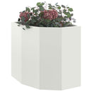 Hjørne Plantekasse Hvid 45 x 45 x 50 cm Stål