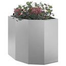 Hjørne Plantekasse Sølv 45 x 45 x 50 cm Rustfrit stål