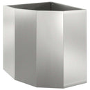 Hjørne Plantekasse Sølv 45 x 45 x 50 cm Galvaniseret stål