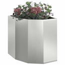 Hjørne Plantekasse Sølv 45 x 45 x 50 cm Galvaniseret stål
