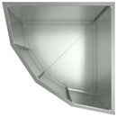 Hjørne Plantekasse Sølv 45 x 45 x 50 cm Galvaniseret stål