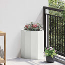 Hjørne Plantekasse Hvid 30 x 30 x 50 cm Stål