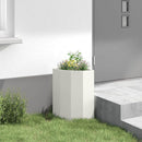 Hjørne Plantekasse Hvid 30 x 30 x 50 cm Stål