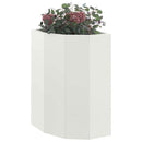 Hjørne Plantekasse Hvid 30 x 30 x 50 cm Stål