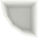 Hjørne Plantekasse Hvid 30 x 30 x 50 cm Stål