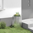 Hjørne Plantekasse Sølv 30 x 30 x 50 cm Galvaniseret stål
