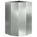 Hjørne Plantekasse Sølv 30 x 30 x 50 cm Galvaniseret stål