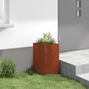 Hjørne Plantekasse Rusten 30 x 30 x 50 cm Forvitret stål