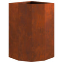 Hjørne Plantekasse Rusten 30 x 30 x 50 cm Forvitret stål