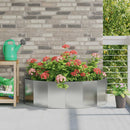 Plantekasse Sølv 120 x 60 x 35 cm Galvaniseret stål