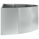 Plantekasse Sølv 120 x 60 x 35 cm Galvaniseret stål