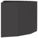 Plantekasse Sort 90 x 45 x 35 cm Stål