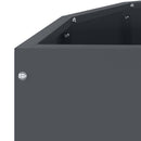 Plantekasse Antracit 90 x 45 x 35 cm Stål