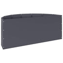 Plantekasse Antracit 90 x 45 x 35 cm Stål