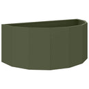 Plantekasse Oliven grøn 90 x 45 x 35 cm Stål