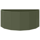 Plantekasse Oliven grøn 90 x 45 x 35 cm Stål
