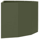 Plantekasse Oliven grøn 90 x 45 x 35 cm Stål
