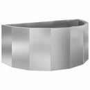 Plantekasse Sølv 90 x 45 x 35 cm Galvaniseret stål