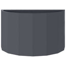 Plantekasse Antracit 60 x 30 x 35 cm Stål