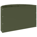 Plantekasse Oliven grøn 60 x 30 x 35 cm Stål