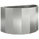 Plantekasse Sølv 60 x 30 x 35 cm Galvaniseret stål