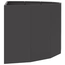 Plantekasse Sort 120 x 60 x 50 cm Stål