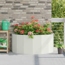 Plantekasse Hvid 120 x 60 x 50 cm Stål