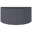 Plantekasse Antracit 120 x 60 x 50 cm Stål