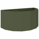 Plantekasse Oliven grøn 120 x 60 x 50 cm Stål