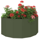 Plantekasse Oliven grøn 120 x 60 x 50 cm Stål