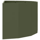 Plantekasse Oliven grøn 120 x 60 x 50 cm Stål