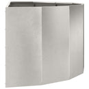 Plantekasse Sølv 120 x 60 x 50 cm Rustfrit stål