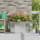 Plantekasse Sølv 120 x 60 x 50 cm Galvaniseret stål