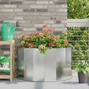 Plantekasse Sølv 90 x 45 x 50 cm Galvaniseret stål - Xlshop.dk
