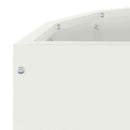 Plantekasse Hvid 60 x 30 x 50 cm Stål