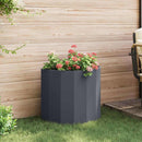 Plantekasse Antracit 60 x 30 x 50 cm Stål