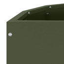Plantekasse Oliven grøn 60 x 30 x 50 cm Stål