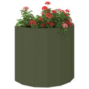 Plantekasse Oliven grøn 60 x 30 x 50 cm Stål