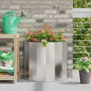 Plantekasse Sølv 60 x 30 x 50 cm Rustfrit stål - Xlshop.dk